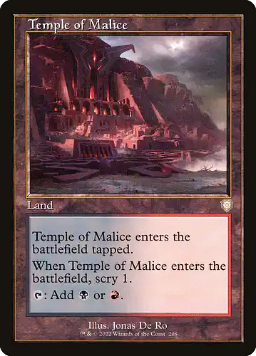 Temple of Malice - brc Spoiler