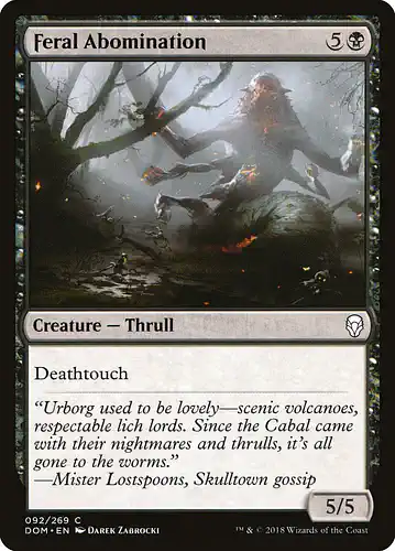 Feral Abomination - dom Spoiler
