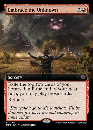 Embrace the Unknown - otc Spoiler