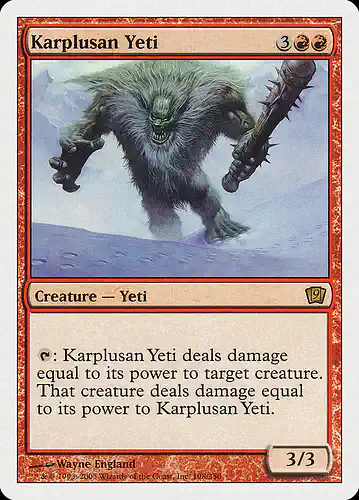 Karplusan Yeti - 9ed Spoiler