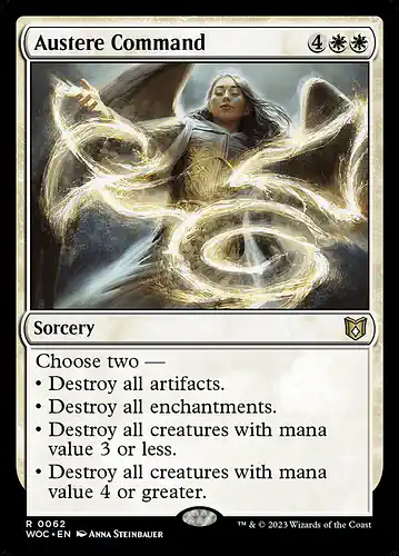 Austere Command - woc Spoiler