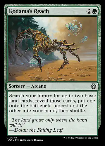 Kodama's Reach - lcc Spoiler