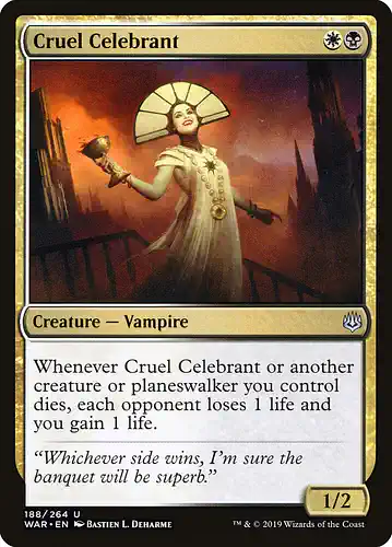 Cruel Celebrant - war Spoiler