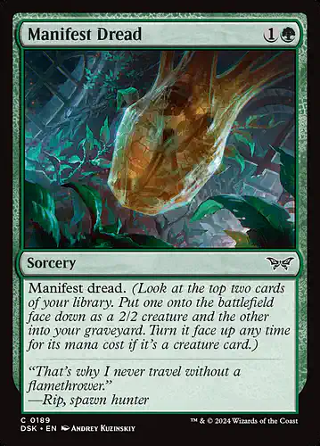 Manifest Dread - dsk Spoiler