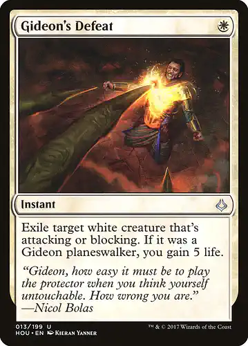 Gideon's Defeat - hou Spoiler