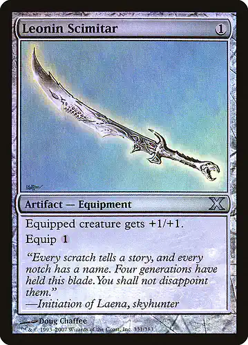 Leonin Scimitar - 10e Spoiler