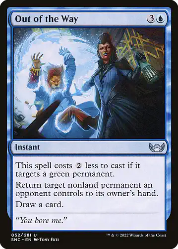 Out of the Way - snc Spoiler