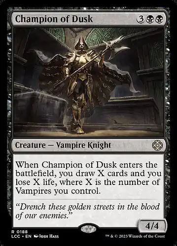 Champion of Dusk - lcc Spoiler
