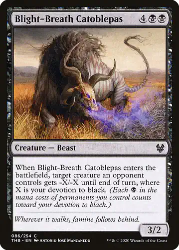 Blight-Breath Catoblepas - thb Spoiler