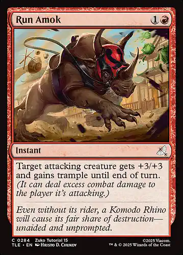 Run Amok - tle Spoiler