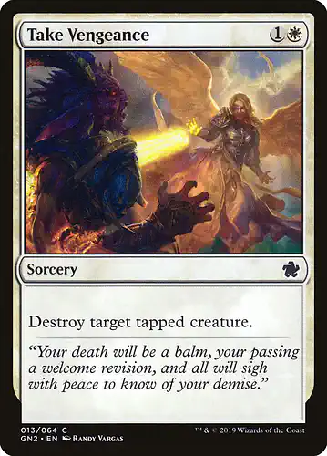 Take Vengeance - gn2 Spoiler