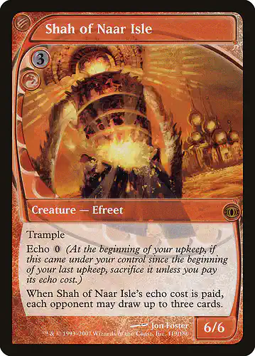Shah of Naar Isle - fut Spoiler