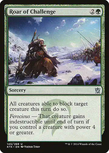 Roar of Challenge - ktk Spoiler