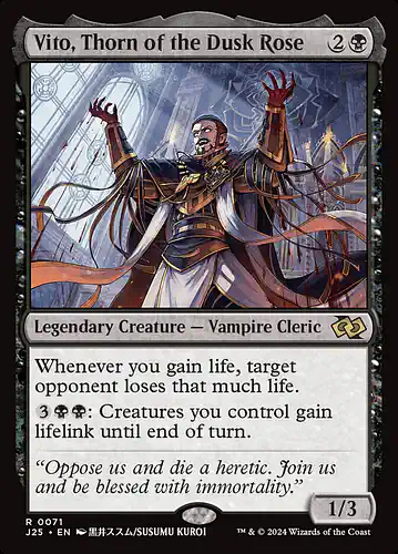 Vito, Thorn of the Dusk Rose - j25 Spoiler