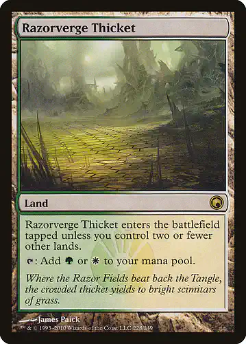 Razorverge Thicket - som Spoiler