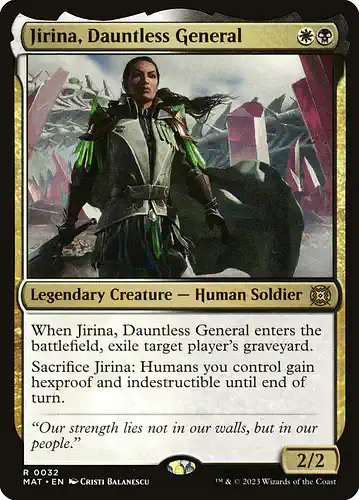 Jirina, Dauntless General - mat Spoiler