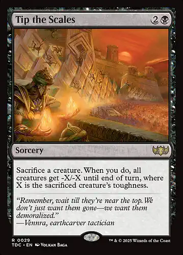 Tip the Scales - tdc Spoiler