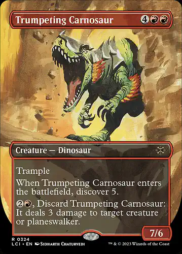 Trumpeting Carnosaur - lci Spoiler