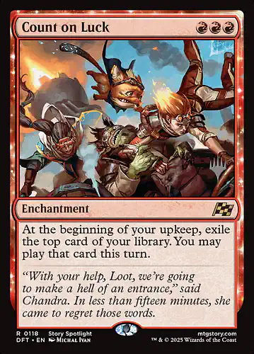 Count on Luck - dft Spoiler