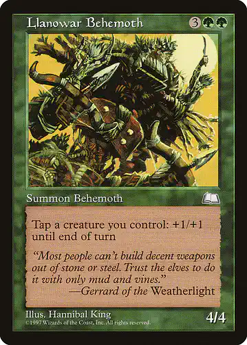 Llanowar Behemoth - wth Spoiler