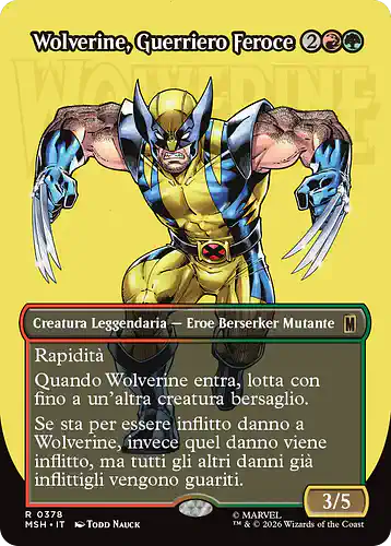 Wolverine, Fierce Fighter - msh Spoiler