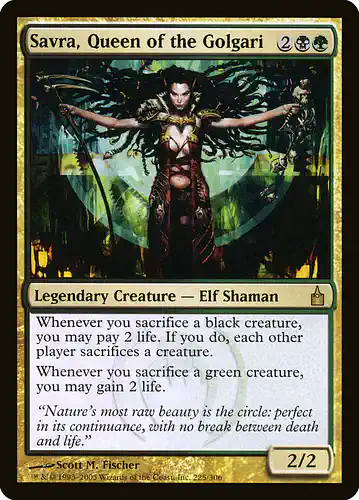Savra, Queen of the Golgari - rav Spoiler