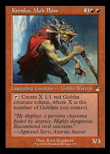 Krenko, Mob Boss - rvr Spoiler