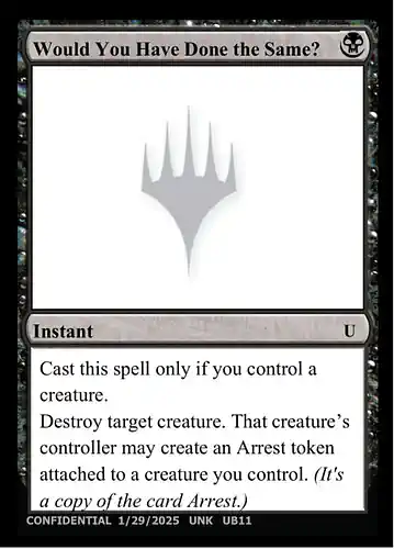 Would You Have Done the Same? - unk Spoiler