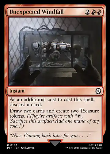 Unexpected Windfall - pip Spoiler
