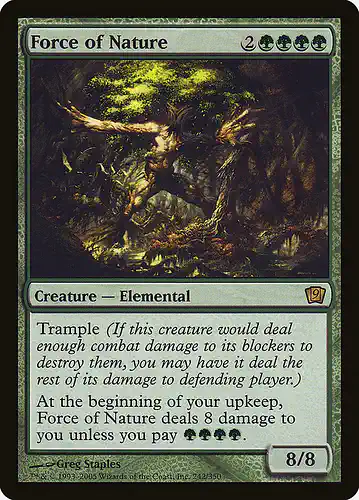 Force of Nature - 9ed Spoiler