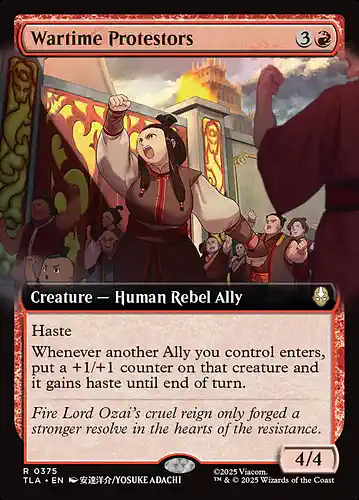 Wartime Protestors - tla Spoiler