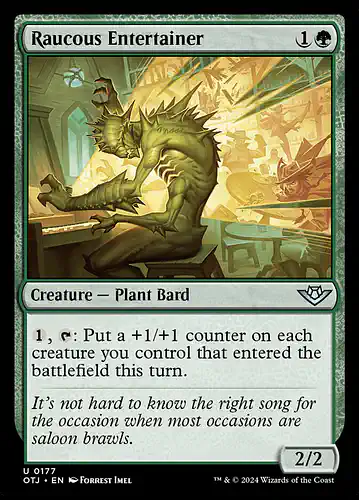 Raucous Entertainer - otj Spoiler