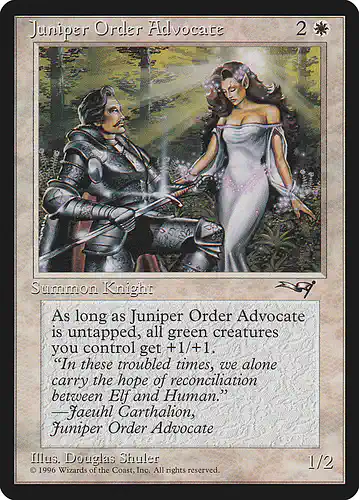 Juniper Order Advocate - all Spoiler