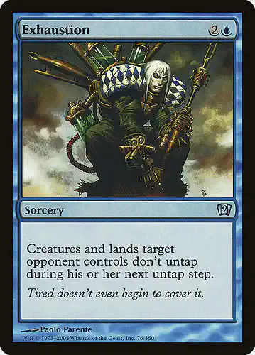 Exhaustion - 9ed Spoiler