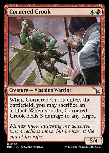 Cornered Crook - mkm Spoiler