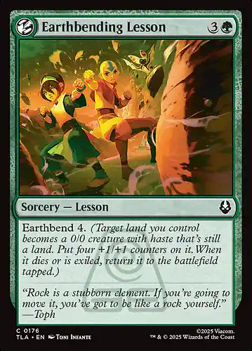Earthbending Lesson - tla Spoiler