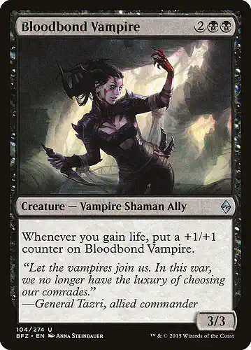 Bloodbond Vampire - bfz Spoiler