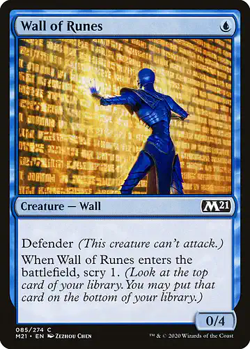 Wall of Runes - m21 Spoiler