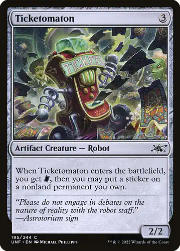 Ticketomaton - unf Spoiler