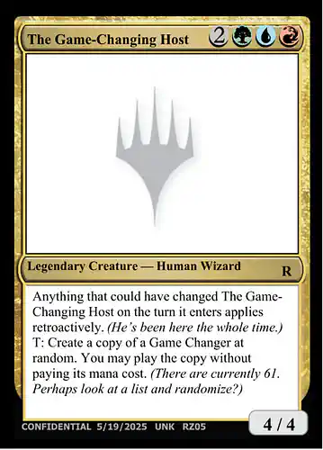 The Game-Changing Host - unk Spoiler