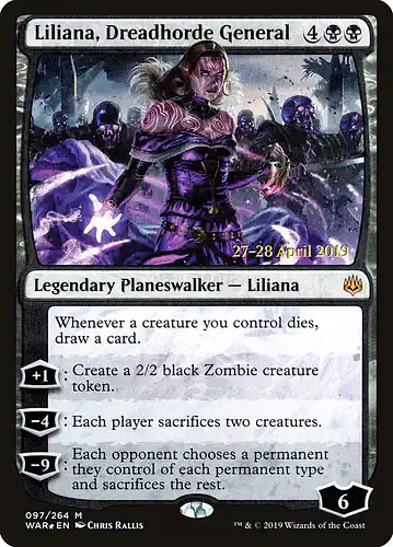 Liliana, Dreadhorde General - war Spoiler