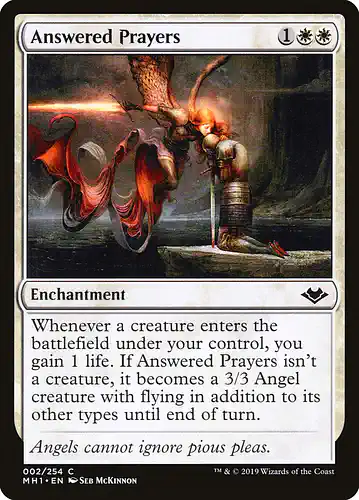 Answered Prayers - mh1 Spoiler
