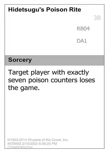Hidetsugu's Poison Rite - unk Spoiler