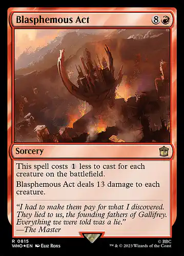 Blasphemous Act - who Spoiler