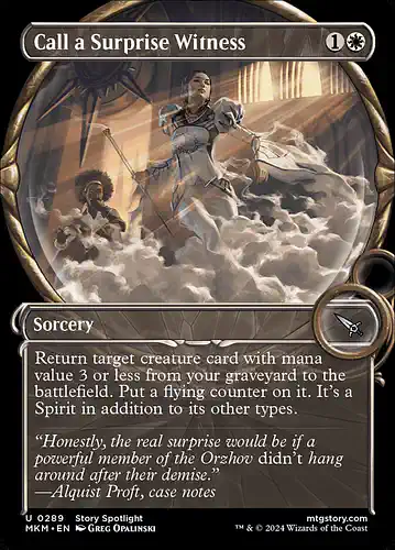 Call a Surprise Witness - mkm Spoiler