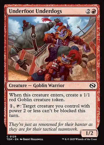 Underfoot Underdogs - tdm Spoiler