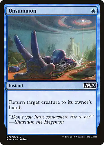 Unsummon - m20 Spoiler