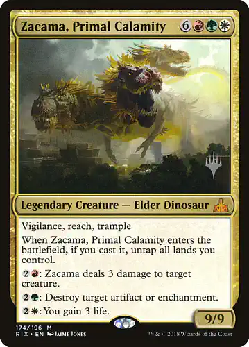Zacama, Primal Calamity - rix Spoiler
