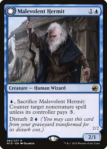 Malevolent Hermit - mid Spoiler