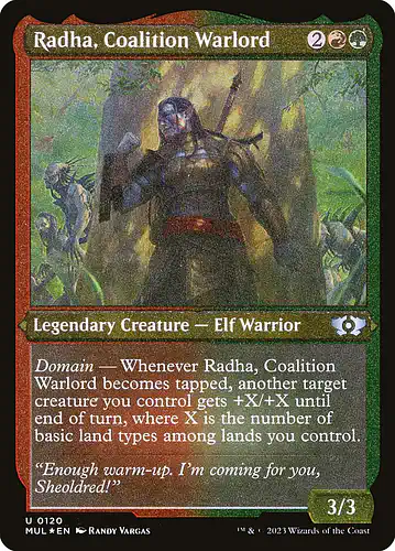 Radha, Coalition Warlord - mul Spoiler